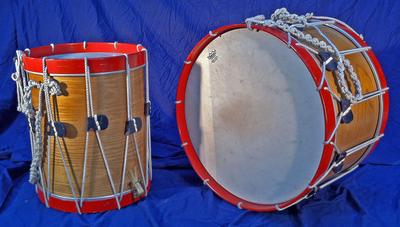 Rope Tension Civil / Revolutionary War Snare and Bass Drum
