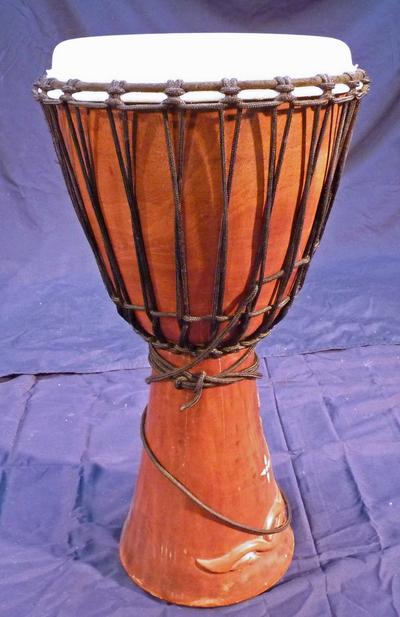 Djembe, Carved