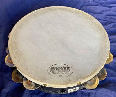 Tambourine, Orchestral, Double-Row Hybrid Silver Jingles