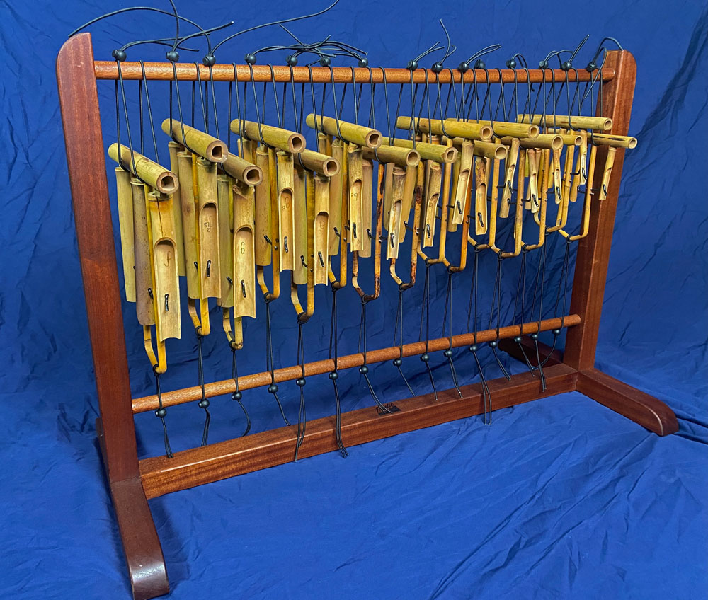 Angklung Set, Bamboo, Chromatically Tuned, Mellower