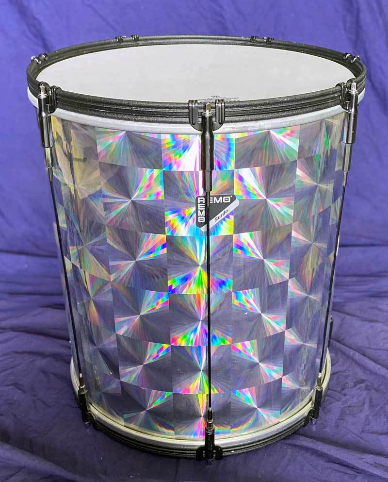 Surdo Drum, Medium, with Strap, Prismatic Print