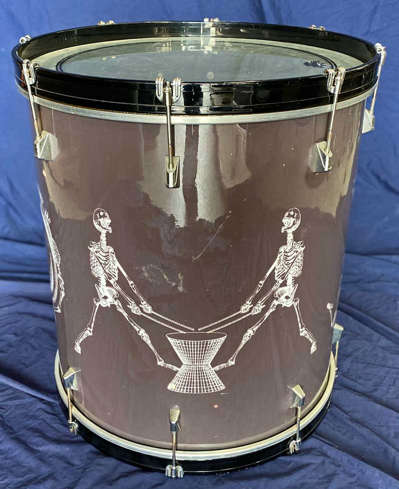 Surdo Drum, Extra Large, with Strap, Skeleton Print